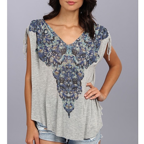 Free People Tops - Free People Moon Dance Oversized Tee S